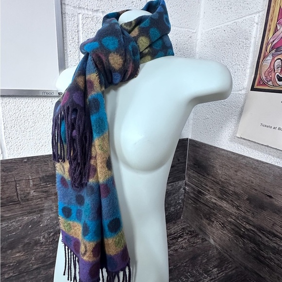 Cashcryl Colorful Polka Dot Scarf - Picture 4 of 4